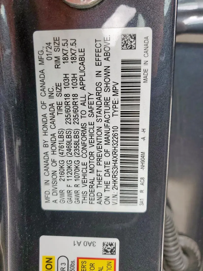 2024 HONDA CR-V EX  