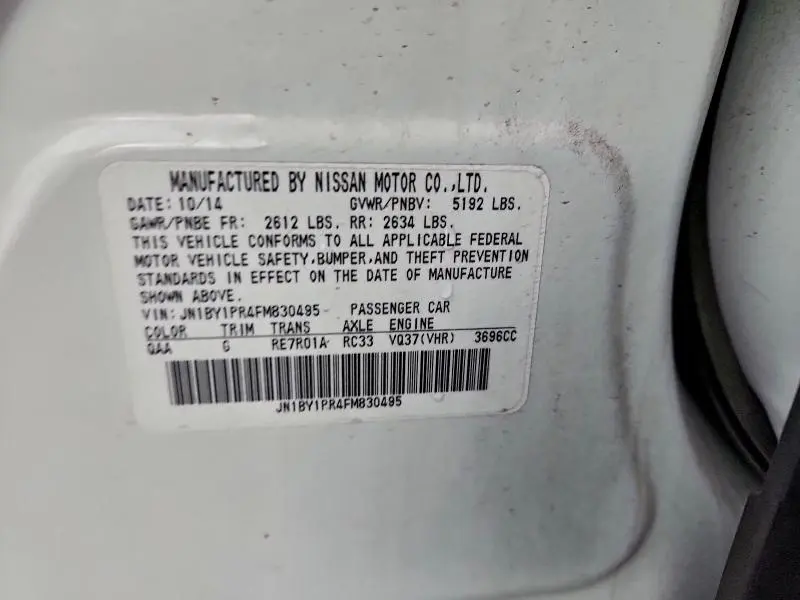 2015 INFINITI Q70L 3.7  