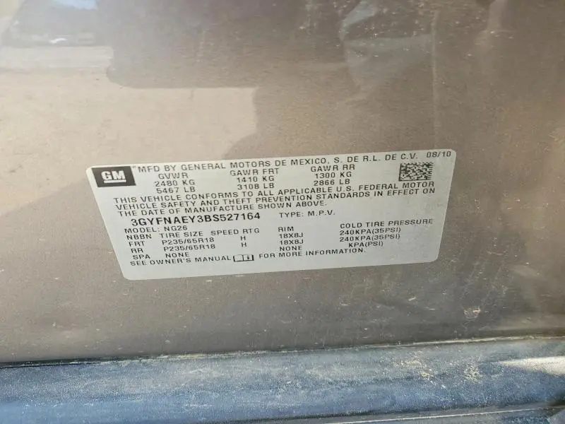 2011 CADILLAC SRX LUXURY COLLECTION  