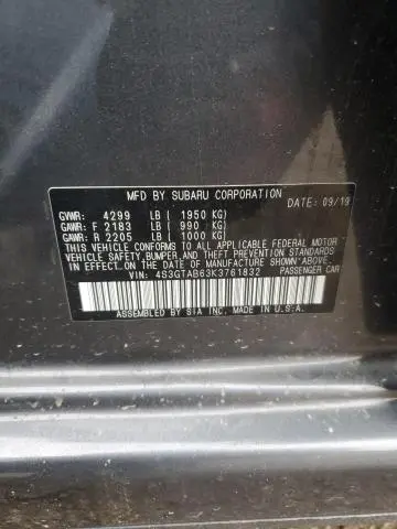 2019 SUBARU IMPREZA   