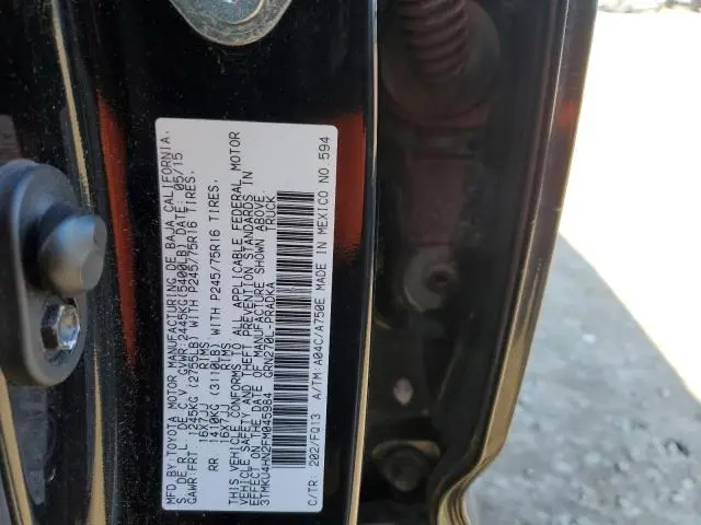 2015 TOYOTA TACOMA DOUBLE CAB PRERUNNER LONG BED  