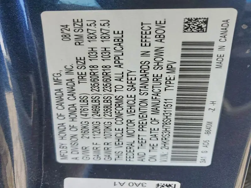 2025 HONDA CR-V EXL  