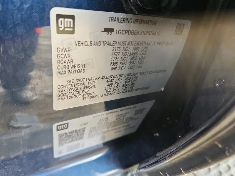 2022 CHEVROLET SILVERADO K1500 CUSTOM  