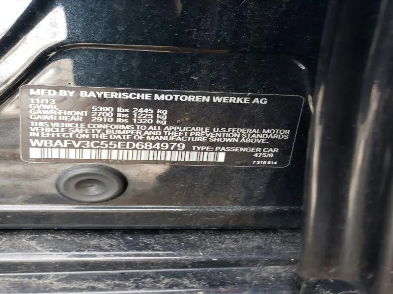 2014 BMW 535 D XDRIVE  