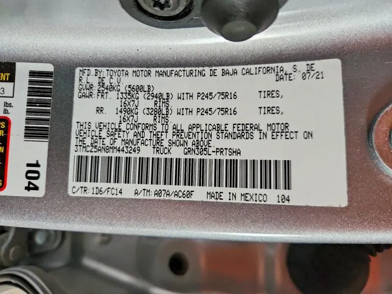 2021 TOYOTA TACOMA DOUBLE CAB  