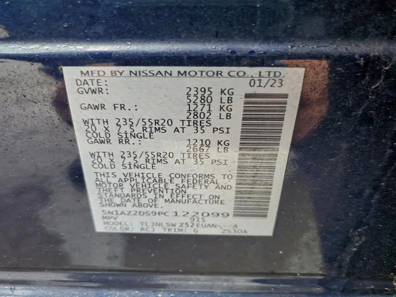 2023 NISSAN MURANO PLATINUM  