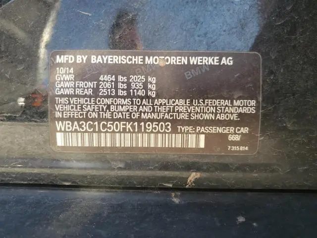 2015 BMW 328 I SULEV