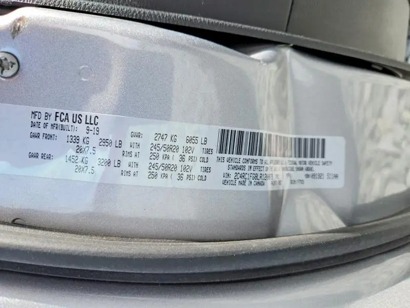2020 CHRYSLER PACIFICA TOURING  