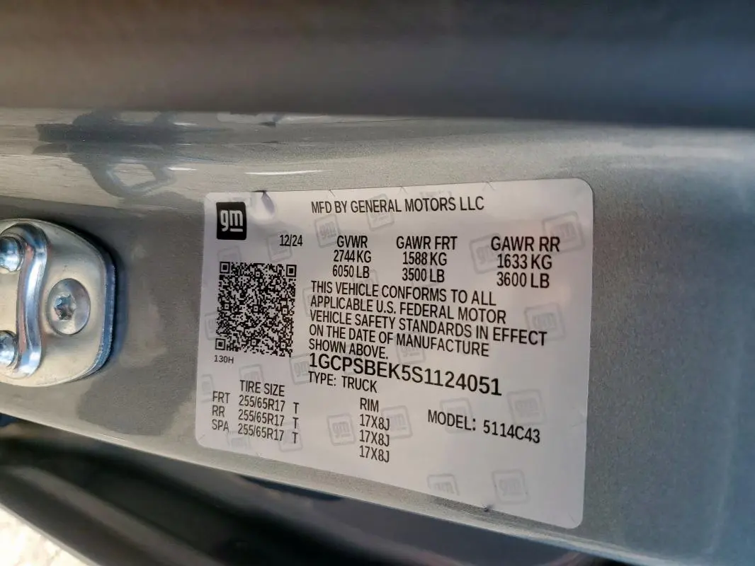 2025 CHEVROLET COLORADO   