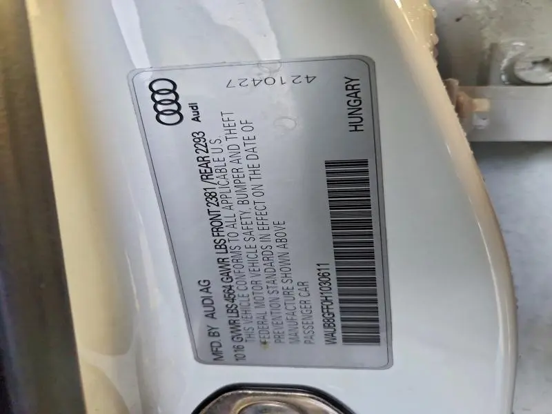 2017 AUDI A3 PREMIUM  