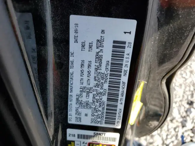 2019 TOYOTA TACOMA ACCESS CAB  