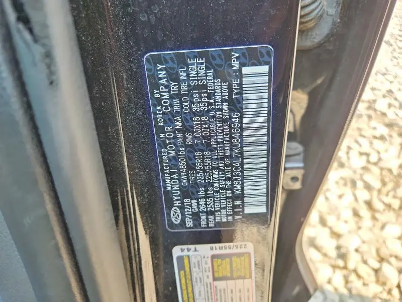 2019 HYUNDAI TUCSON SEL  