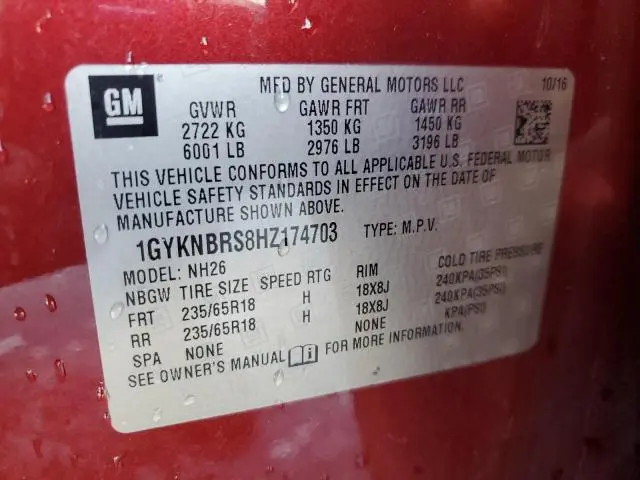 2017 CADILLAC XT5 LUXURY  