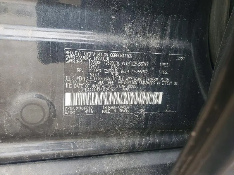 2023 TOYOTA VENZA XLE  