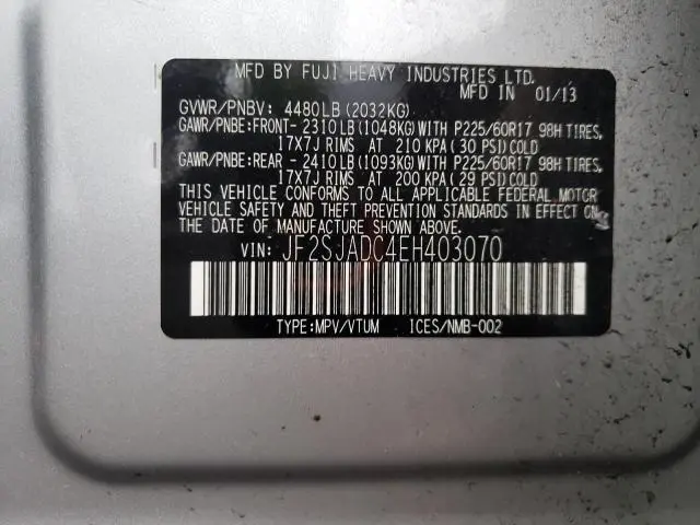 2014 SUBARU FORESTER 2.5I PREMIUM  