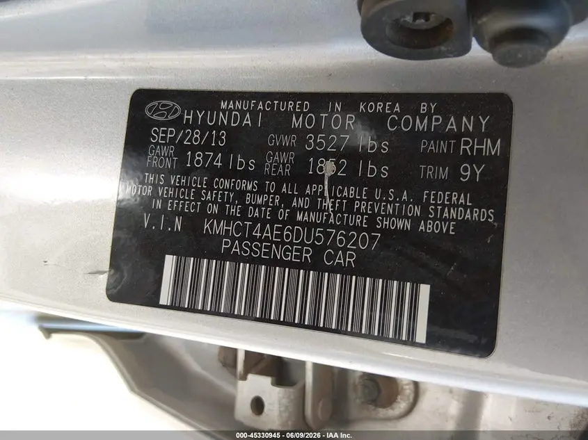2013 HYUNDAI ACCENT GLS