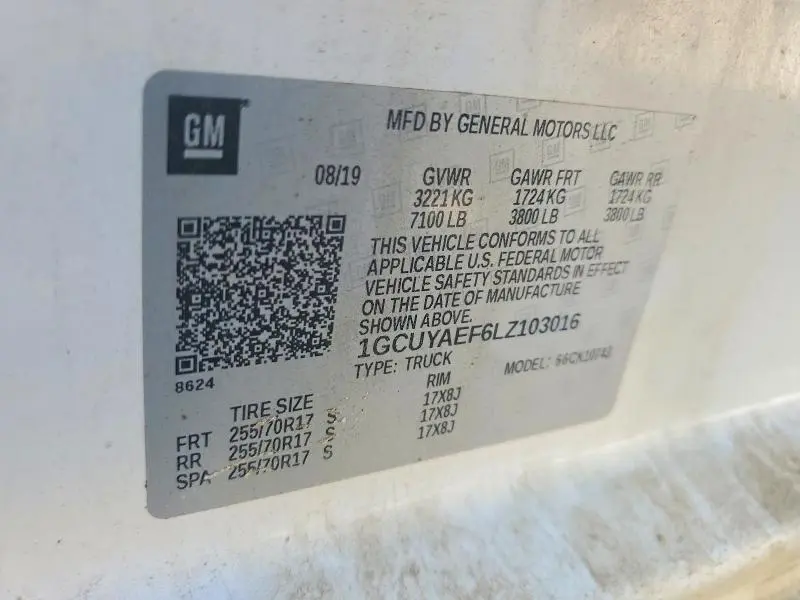 2020 CHEVROLET SILVERADO K1500  