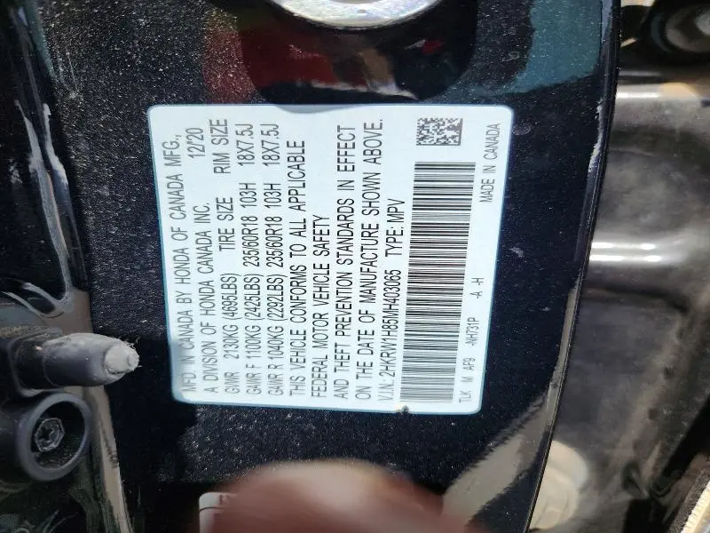 2021 HONDA CR-V EXL  