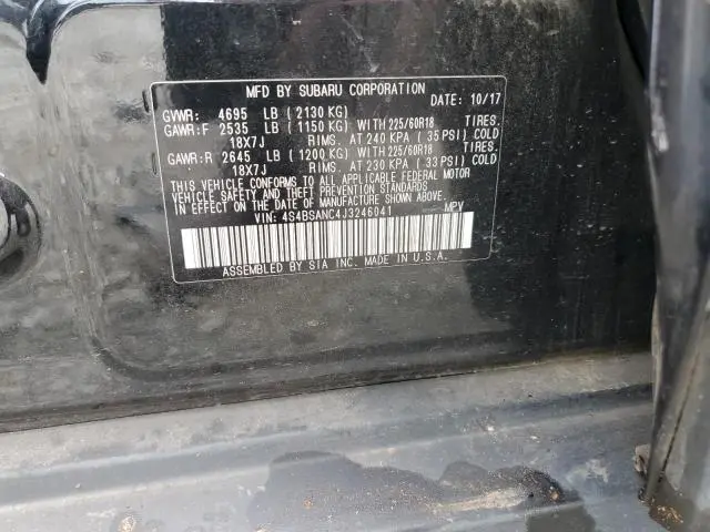 2018 SUBARU OUTBACK 2.5I LIMITED  