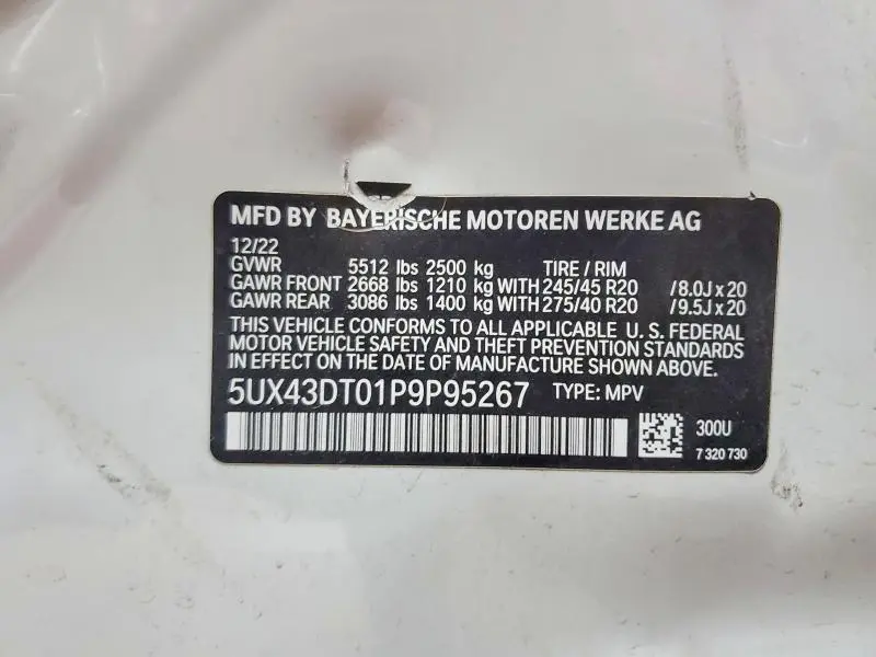 2023 BMW X4 M40I  