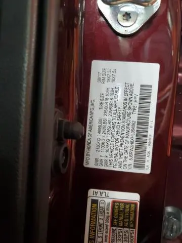 2017 HONDA CR-V EXL  