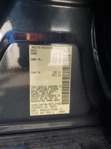 2017 NISSAN ALTIMA 2.5  