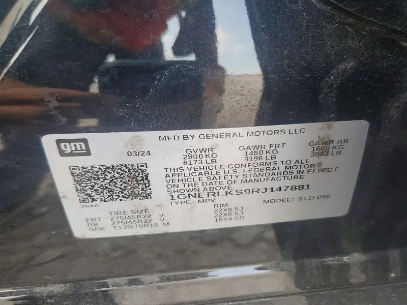 2024 CHEVROLET TRAVERSE RS  
