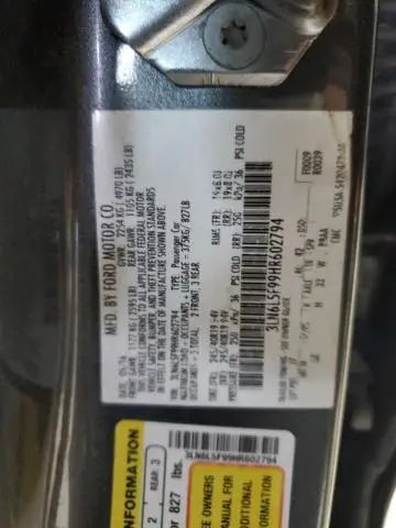 2017 LINCOLN MKZ RESERVE  