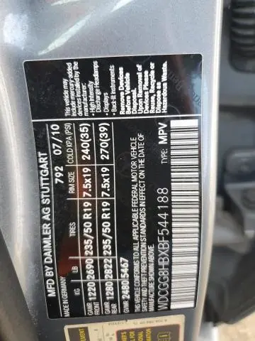 2011 MERCEDES-BENZ GLK 350 4MATIC  