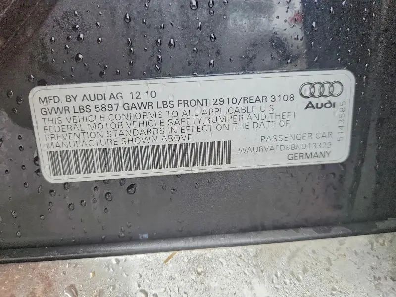 2011 AUDI A8 L QUATTRO  