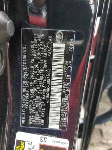 2018 TOYOTA CAMRY XSE  