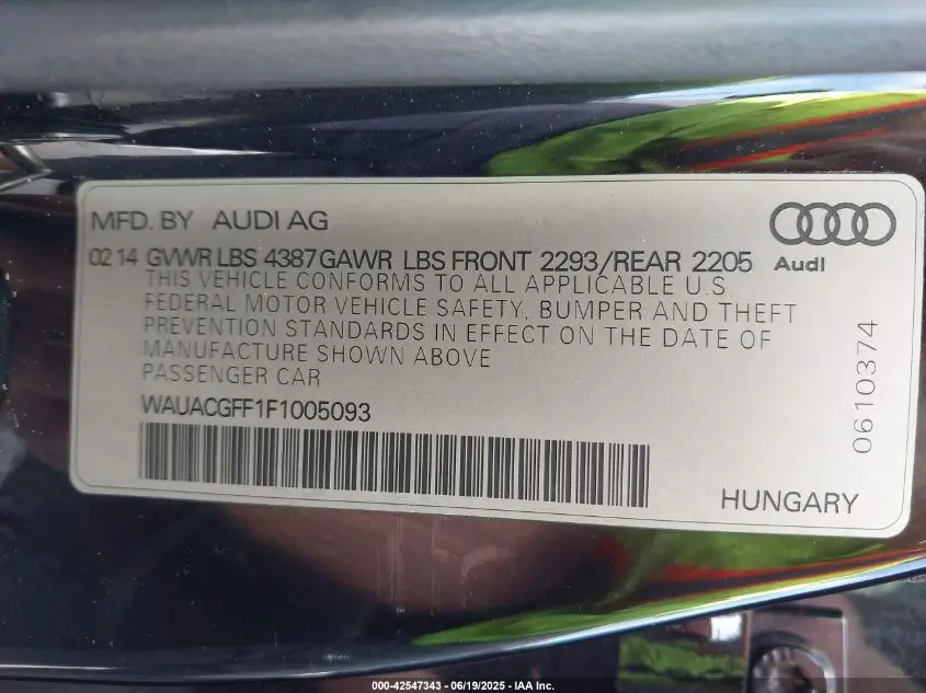 2015 AUDI A3 1.8T PREMIUM