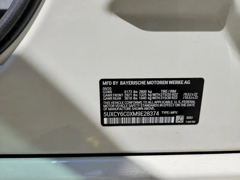 2021 BMW X6 XDRIVE40I  