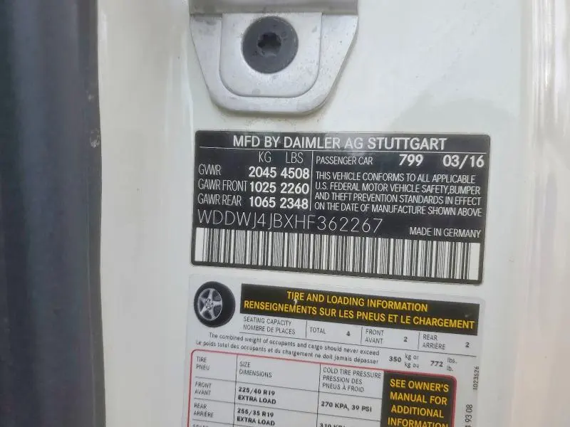 2017 MERCEDES-BENZ C 300  