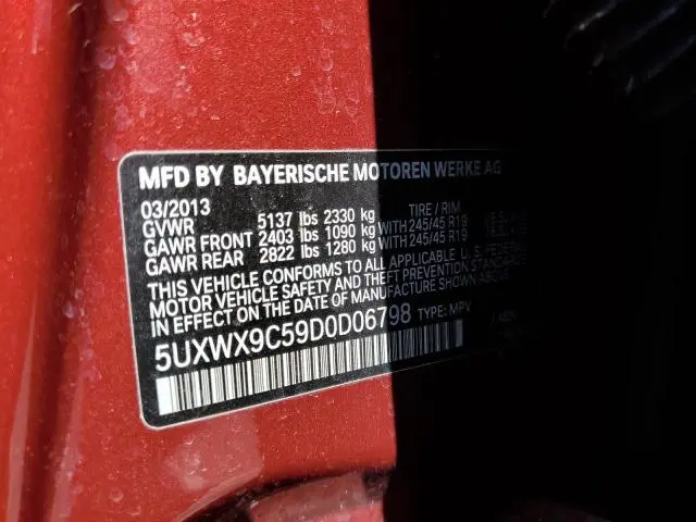 2013 BMW X3 XDRIVE28I  