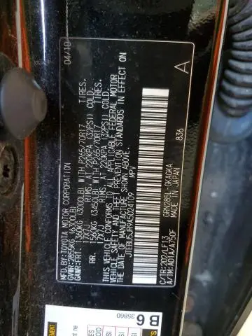 2010 TOYOTA 4RUNNER SR5  