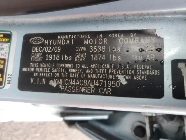 2010 HYUNDAI ACCENT GLS  