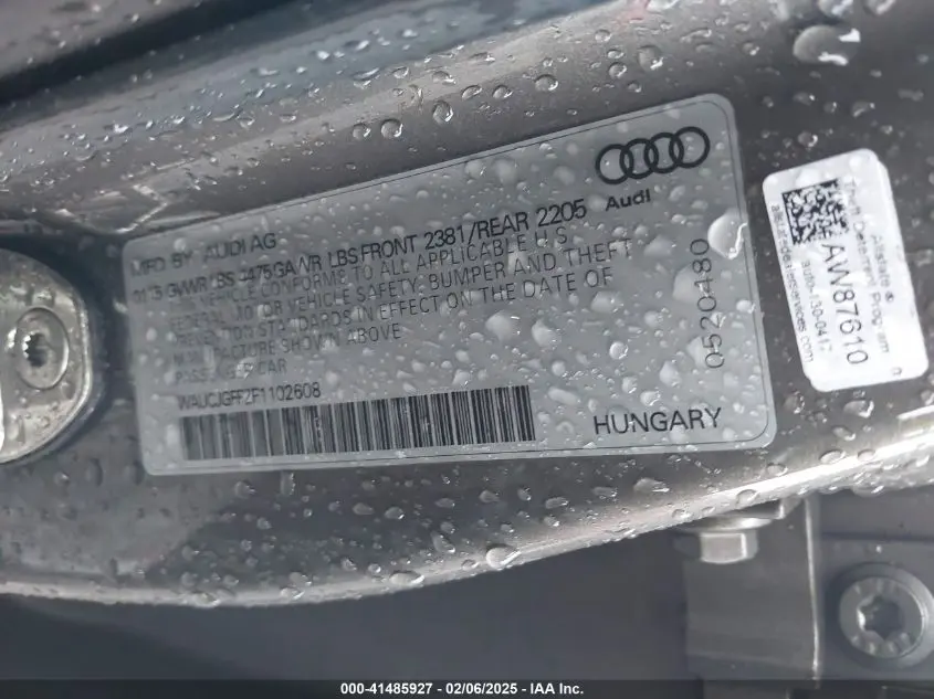 2015 AUDI A3 2.0 TDI PREMIUM