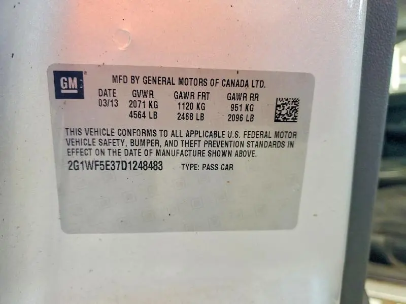 2013 CHEVROLET IMPALA LS  