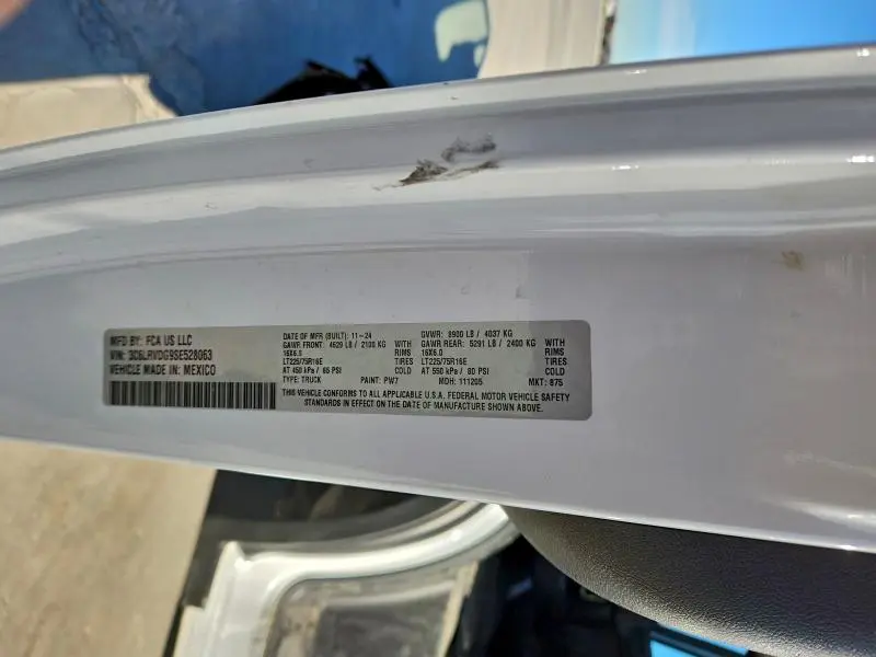 2025 RAM PROMASTER 2500 2500 HIGH  