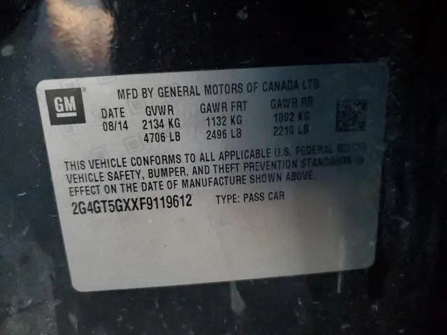 2015 BUICK REGAL GS  