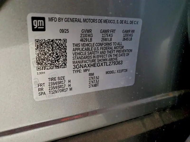 2026 CHEVROLET EQUINOX LT  