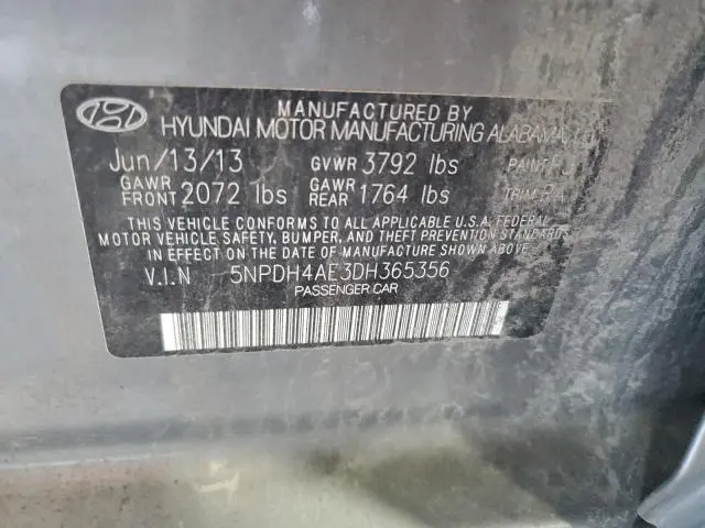 2013 HYUNDAI ELANTRA GLS  