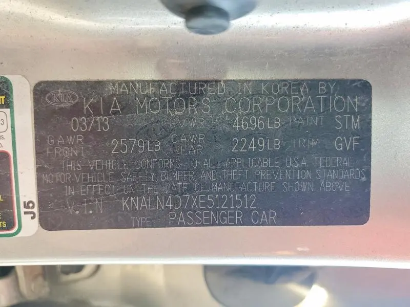 2014 KIA CADENZA PREMIUM  