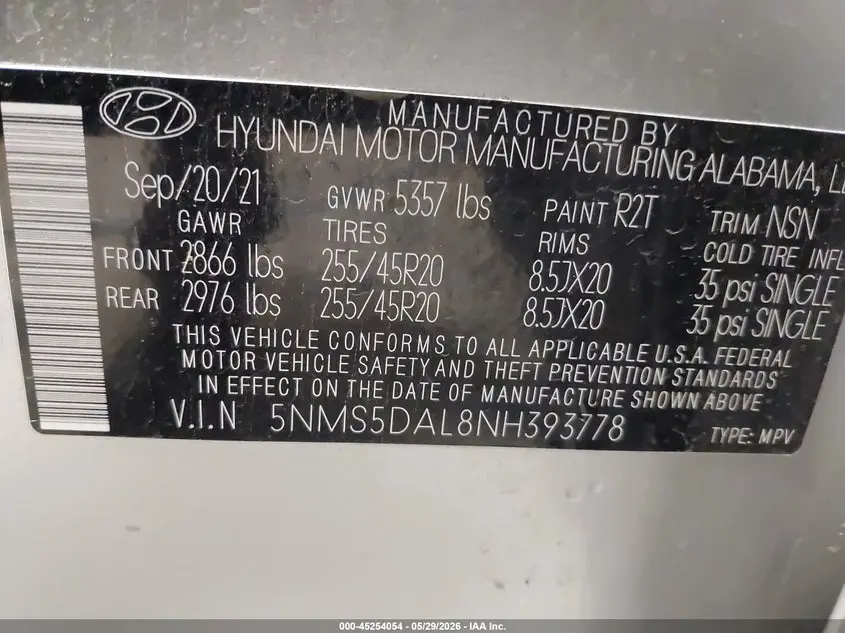 2022 HYUNDAI SANTA FE CALLIGRAPHY