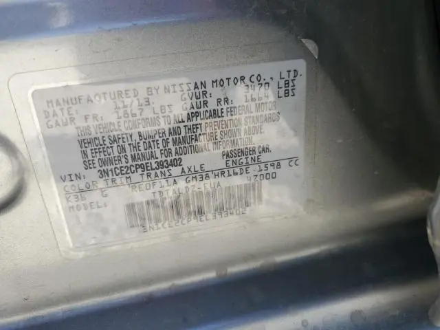 2014 NISSAN VERSA NOTE S  