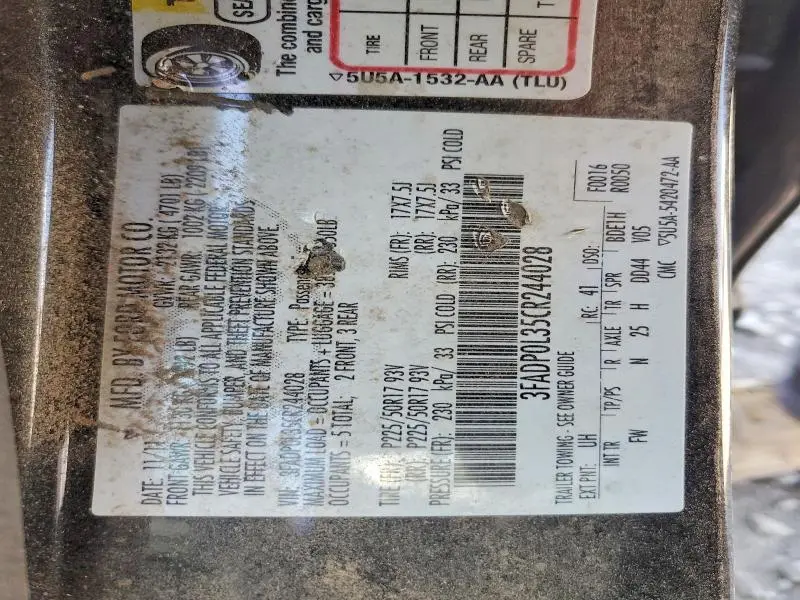 2012 FORD FUSION HYBRID  