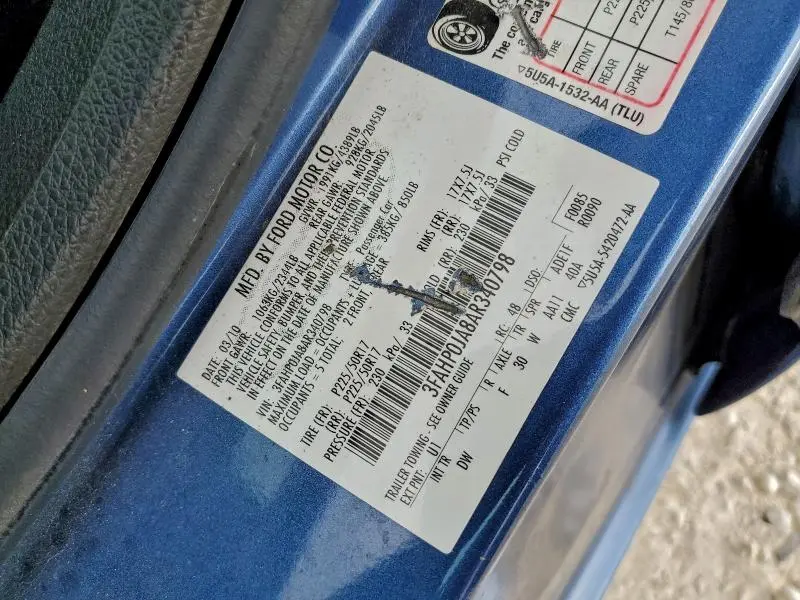 2010 FORD FUSION SEL  