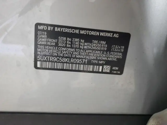 2019 BMW X3 XDRIVE30I  