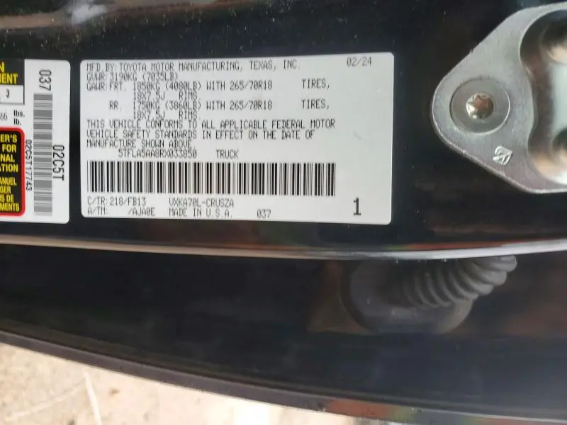 2024 TOYOTA TUNDRA SR5  
